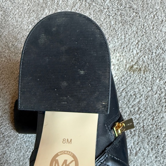 Original Michael Kors Black Leather Women's Boots worn once - Picture 2 of 7